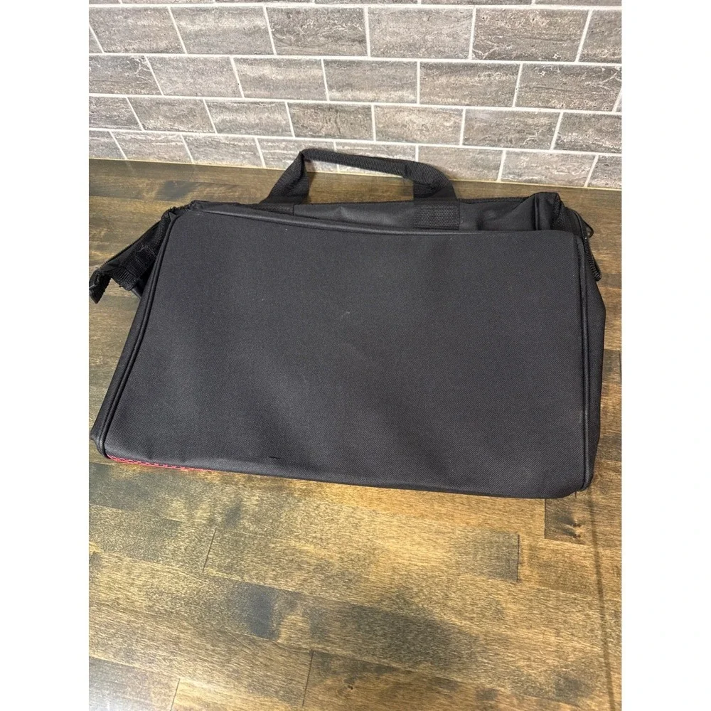 Craftsman 17 Inch Tool Bag Black Red Polyester Zippered Organizer 37537
